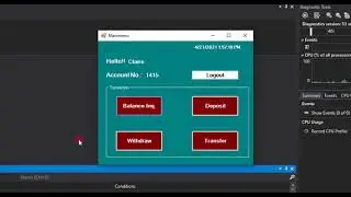 Automated Teller Machine ATM System in C# and MS Access Demo