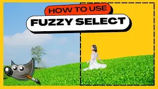 GIMP Tutorial: How to Use FUZZY SELECT Tool (Magic Wand)