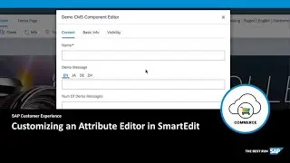 Customizing an Attribute Editor in SmartEdit - SAP Commerce Cloud - SAP Learning
