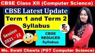 Term Wise Syllabus CBSE Class 12 Computer Science