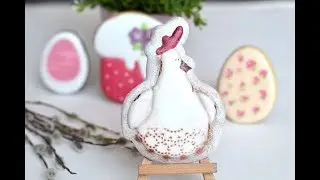 Пряник к пасхе курочка
