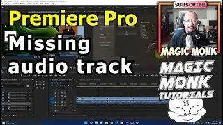 Audio track missing in Premiere Pro Fix