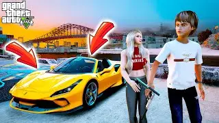 ATEŞ SEVGİLİSİYLE OTO HIRSIZLARINDAN FERRARİ ÇALIYOR! - GTA 5 ATEŞ'İN HAYATI
