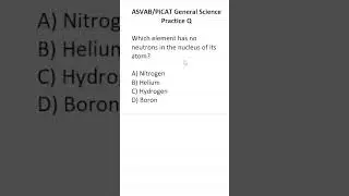 ASVAB/PiCAT General Science Practice Test Question 