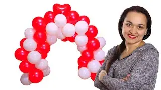 Настольная арка из воздушных шаров