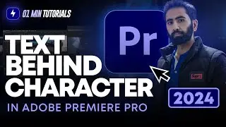 How To Make Text Behind Character Adobe Premiere Pro 2024 | Text behind Object Premiere Pro Tutorial