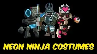 All Neon Ninja Costumes in Trove