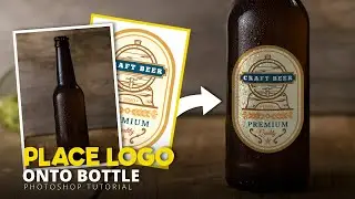 How to Place Logo on Bottle in Photoshop | Quick Photoshop Tutorial| For Beginners