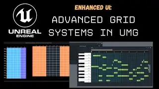 Unreal Engine |  Line Grid Canvas Panel In UMG | Enhanced UI Plugin