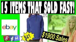 15 Items Sold Fast $1900 in One Week | Reselling on eBay for Beginners #ebay Thrifting to Resell