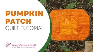 Quilt Tutorial: How to Make a Pumpkin Block with Maple Leaf | Fall Decor Project