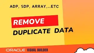 How to remove duplicate records from data in Oracle Visual Builder VBCS, remove duplicates in VBCS