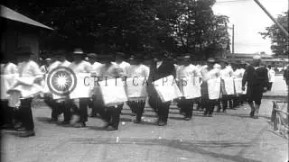 New US Navy recruits arrive at the  Great Lakes Naval Training Center  in Chicago...HD Stock Footage