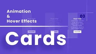 CSS Creative Cards Animation and Hover Effects | CSS Snake Border Animation