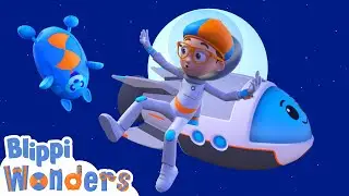 Blippi Learns How to be an Astronaut! | Blippi Wonders Educational Videos for Kids