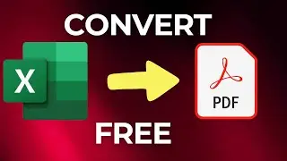 How to Convert Excel to PDF FREE | Excel to PDF