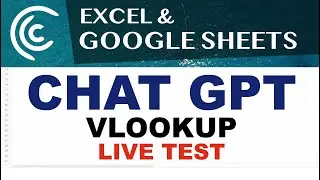 VLOOKUP with CHAT GPT in Excel & Google Sheets - Live Stream