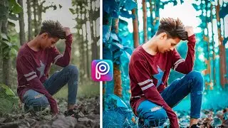 PicsArt Dark Blue Editing Tutorial | Teal & Orange Editing | urban editz