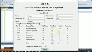 How to make Mark Sheet in VB.Net Windows Form Application Visual Studio?