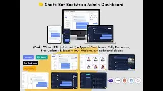 Responsive Bootstrap 5 Admin Dashboard Template – Chatbot