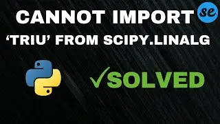 [Fixed] ImportError: cannot import name 'triu' from 'scipy.linalg' - Gensim