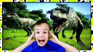 ОХОТА на ДИНОЗАВРОВ в игре Jurassic World Evolution