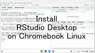 Install RStudio Desktop on Chromebook Linux 20240208