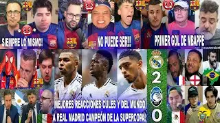 MEJORES REACCIONES CULÉS AL REAL MADRID 2-0 ATALANTA - SUPERCAMPEÓN CON GOL DE MBAPPÉ