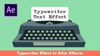 Typewriter Text effect in 3 simple steps | AFTER EFFECTS Tutorial