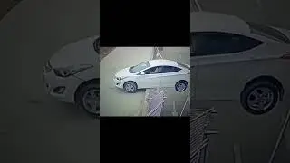 Who's fault it is, Car or The Railings #car #cctv #road #carcrash