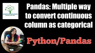 Pandas-Convert Continuous Value As Low High Category | Recorded Classroom Session