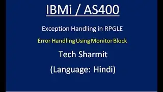 IBMi (AS400) - Error Handling using  Monitor Block in 