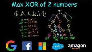 Max XOR of 2 numbers in an array | Leetcode #421