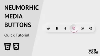 Neumorphic Social Media Buttons HTML/CSS (Quick Tutorial).