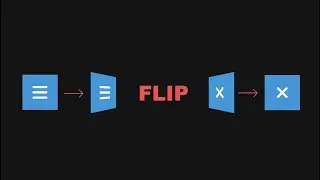 Hamburger Button With Flip Animation Using Html Css & Javascript