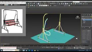 3dsMax Tutorials, Tutorial on 3D Modeling an Indoor Swing in 3dsmax ( For Beginners)( Part 1)