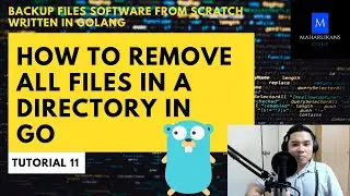 How to Remove All Files In a Directory In Go - Backup Files Software From Scratch Written in Go #11