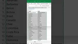 Comparar 2 listas en Excel #shorts
