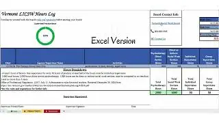 Vermont LICSW Clinical Hours Tracker