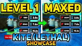 LEVEL 100 EVOLVED KITE (LETHAL) SHOWCASE in Anime Adventures