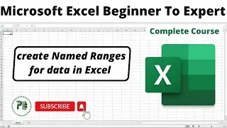 How To - Create Named Ranges in Excel 