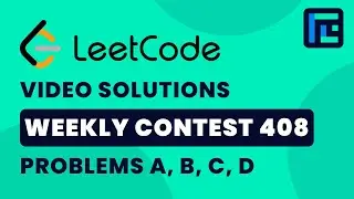 Leetcode Weekly Contest 408 | Video Solutions - A to D | by Harsh Gupta | TLE Eliminators