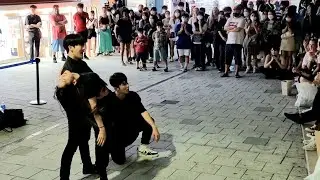 MONDAY. YU KAGAWA, HYOJIN & SHINHWA. EXHILARATING FANTASTIC HONGDAE BUSKING.