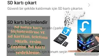 SD HAFIZA KARTI BİÇİMLENDİRME, YEDEKLEME NASIL YAPILIR?