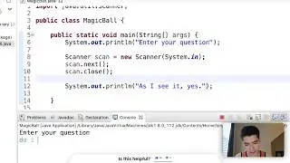 Java Program For Beginners - Magic 8 Ball #18