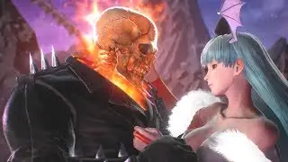 Marvel vs Capcom Infinite - Ghost Rider and Morrigan Scene