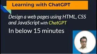 How to create a website using ChatGPT| Design a web form in VSCode | Latest 2023 