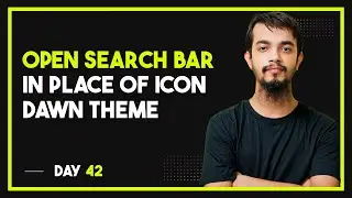 How to Open Search bar instead of icon in the header of Shopify Dawn Refresh Theme