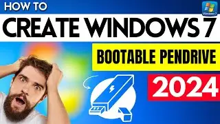 How To Create Windows 7 Bootable USB Flash Drive || Windows 7 USB Installer 2024💥