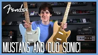 2 NEW AFFORDABLE FENDER GUITARS! Player Series Duo Sonic and Mustang - Fender Guitar Demo